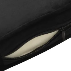 vidaXL Sofá para perros felpa y cuero sintético 60x43x30 cm Negro Best