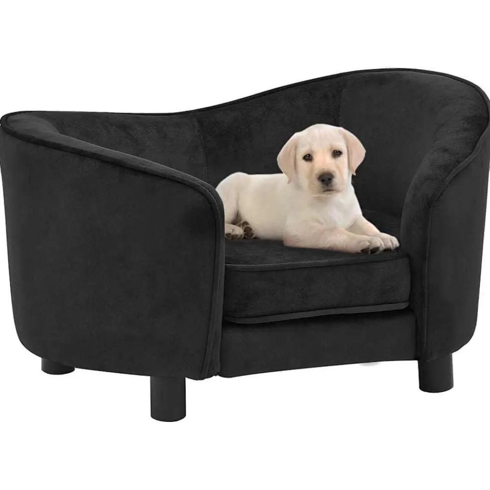 vidaXL Productos Para Mascotas-Sofá para perros felpa 69x49x40 cm