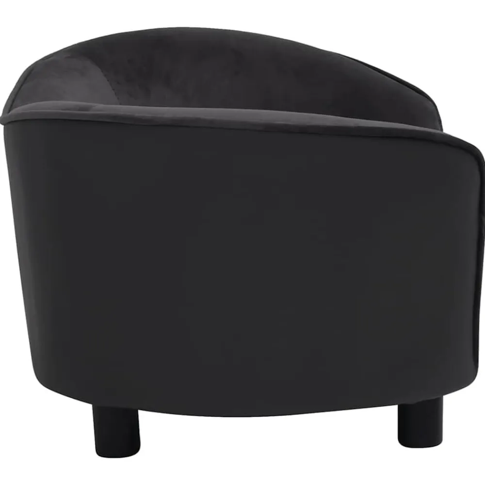 vidaXL Productos Para Mascotas-Sofá para perros felpa y cuero sintético 69x49x40 cm