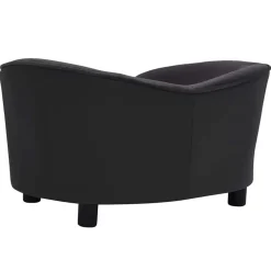 vidaXL Productos Para Mascotas-Sofá para perros felpa y cuero sintético 69x49x40 cm