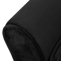vidaXL Productos Para Mascotas-Sofá para perros felpa negro 57x34x36 cm