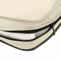 vidaXL Sofá para perros felpa color 72x45x30 cm Crema