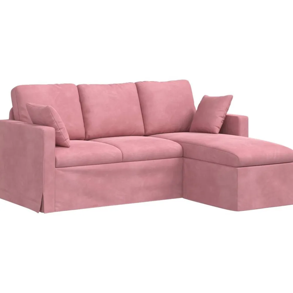 vidaXL Sofá 198 x 134 x 80 cm Terciopelo Rosa Online