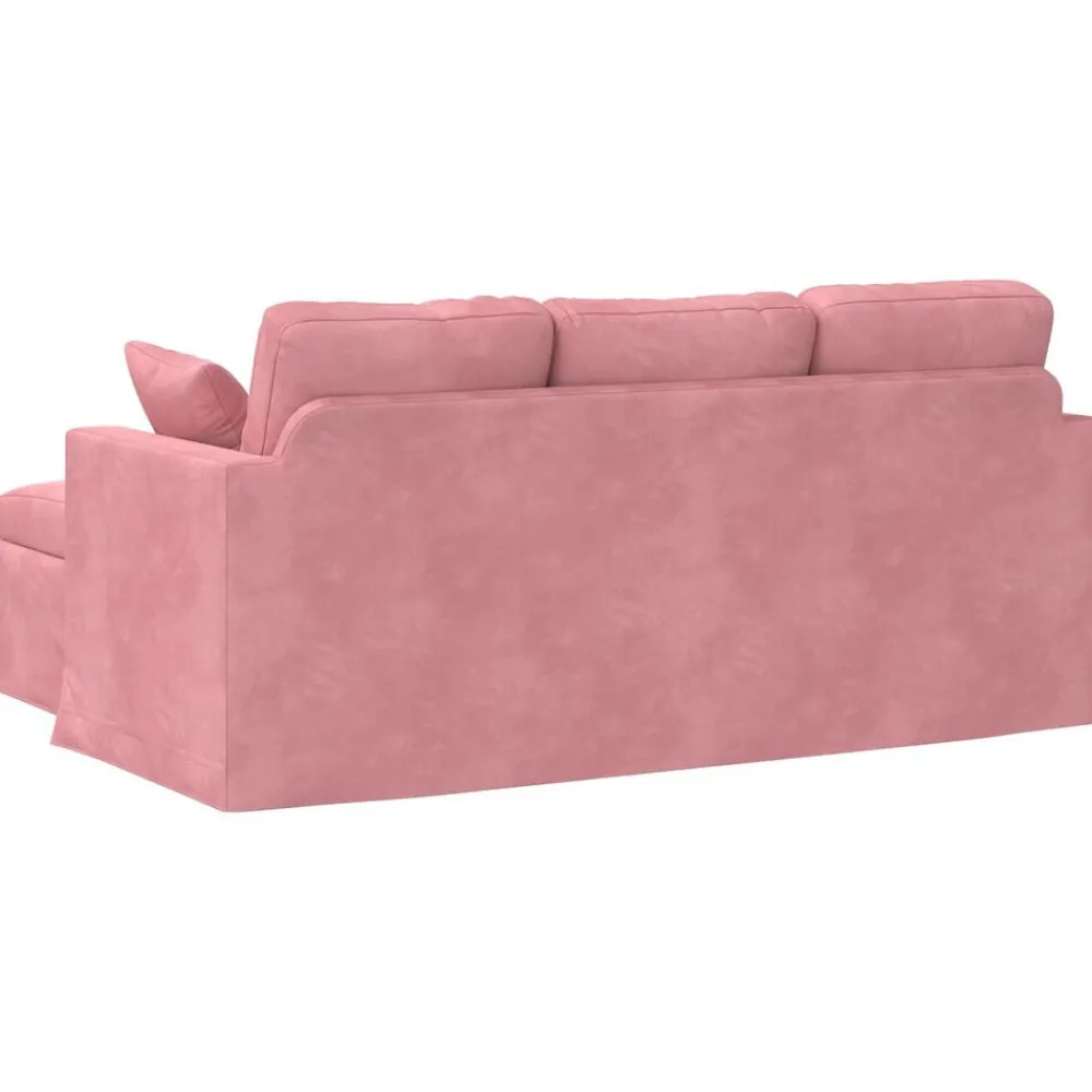 vidaXL Sofá 198 x 134 x 80 cm Terciopelo Rosa Online