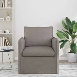 vidaXL Sofá 195 x 82 x 85 cm tela Taupé Discount