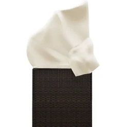 vidaXL Sofá tumbona de jardín con toldo cojines ratán sintético marrón Marr&oacute;n y crema New