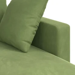 vidaXL Sofá 198 x 134 x 80 cm Terciopelo Verde claro Discount