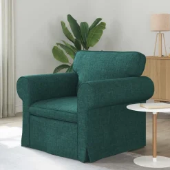 vidaXL Sofá 95 x 82 x 80 cm tela Verde oscuro Outlet