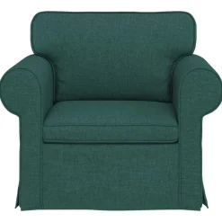 vidaXL Sofá 95 x 82 x 80 cm tela Verde oscuro Outlet