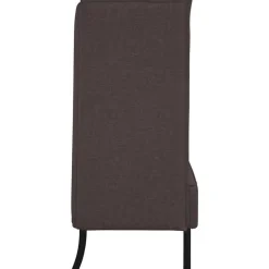 vidaXL Sofa de Espalda Alta 101cm Marrón oscuro tela Marrón oscuro Clearance