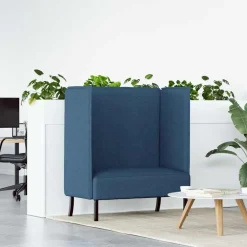 vidaXL Sofás-Sofa de Espalda Alta 101cm tela