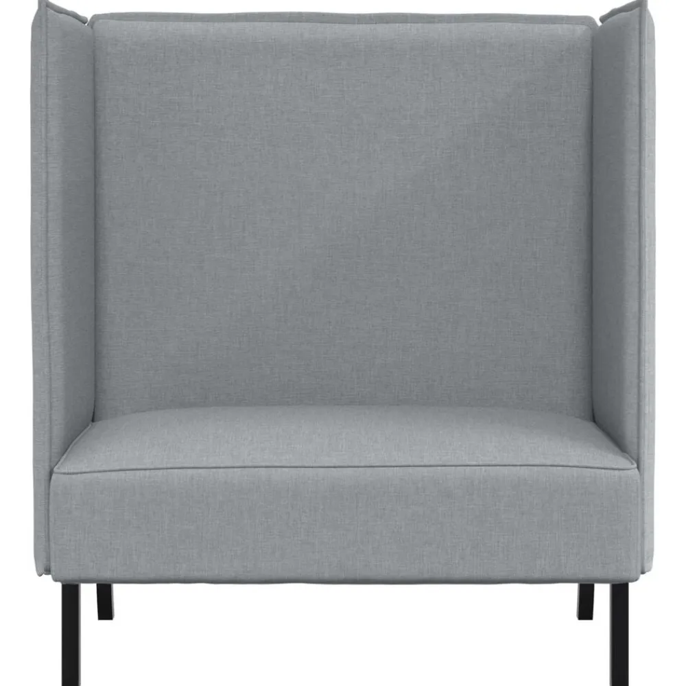 vidaXL Sofa de Espalda Alta 101cm tela Gris claro Sale