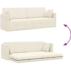 vidaXL Sofás-Sofá-cama de piso 213 x 70 x 77 cm Terciopelo