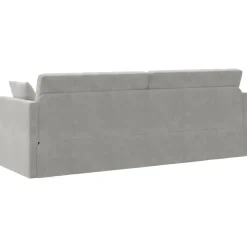 vidaXL Sofá-cama de piso 213 x 70 x 77 cm Terciopelo Gris claro Clearance