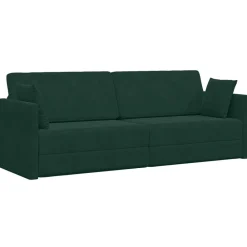vidaXL Sofá-cama de piso 213 x 70 x 77 cm Terciopelo Verde oscuro Hot