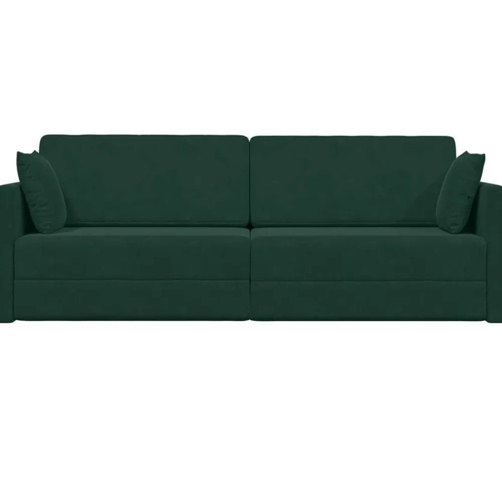 vidaXL Sofá-cama de piso 213 x 70 x 77 cm Terciopelo Verde oscuro Hot