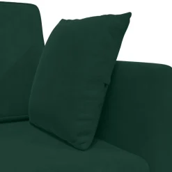 vidaXL Sofá-cama de piso 213 x 70 x 77 cm Terciopelo Verde oscuro Hot