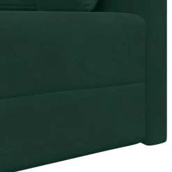 vidaXL Sofá-cama de piso 213 x 70 x 77 cm Terciopelo Verde oscuro Hot