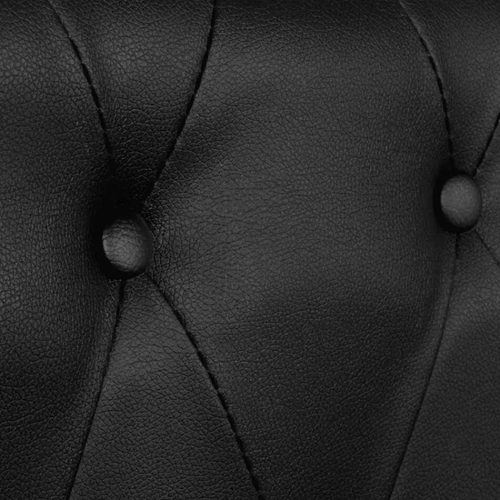 vidaXL Sofás-Sofás Chesterfield de 2 y 3 plazas cuero sintético