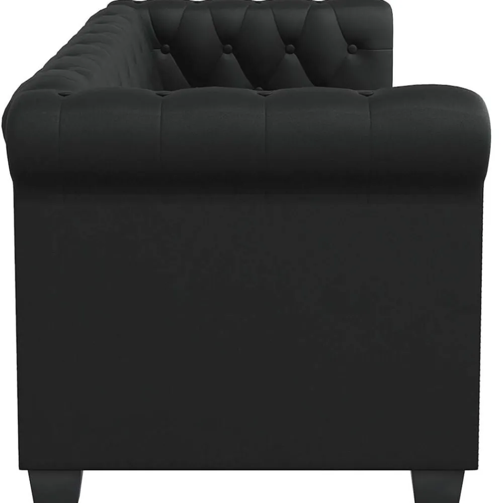 vidaXL Sofás-Sofás Chesterfield de 2 y 3 plazas cuero sintético