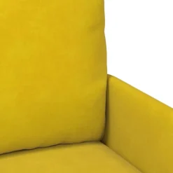 vidaXL Sofás con cojín 55cm Madera contrachapada Amarillo