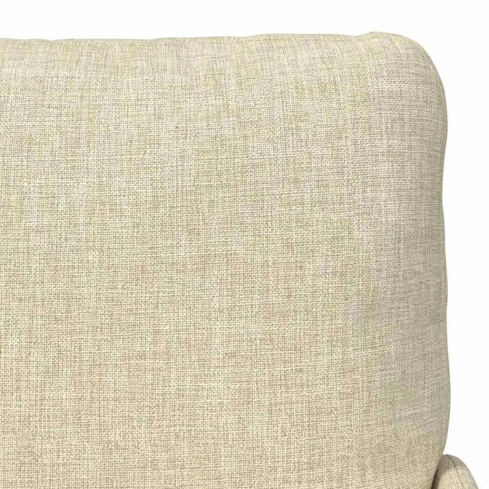 vidaXL Sofás con cojín 55cm Madera contrachapada Crema New