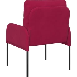 vidaXL Sofás con cojín 55cm Rojo vino Madera contrachapada Rojo vino tinto Clearance