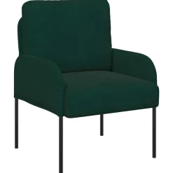 vidaXL Sofás con cojín 55cm Madera contrachapada Verde oscuro Online