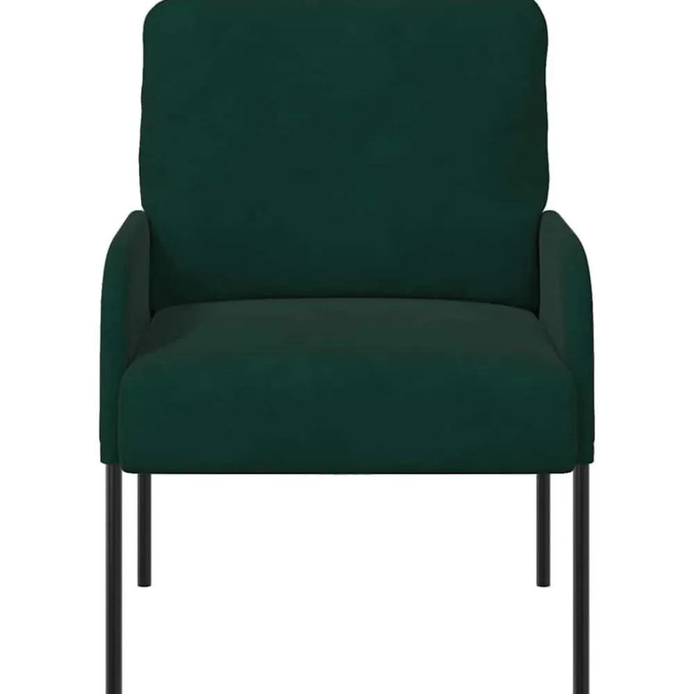 vidaXL Sofás con cojín 55cm Madera contrachapada Verde oscuro Online