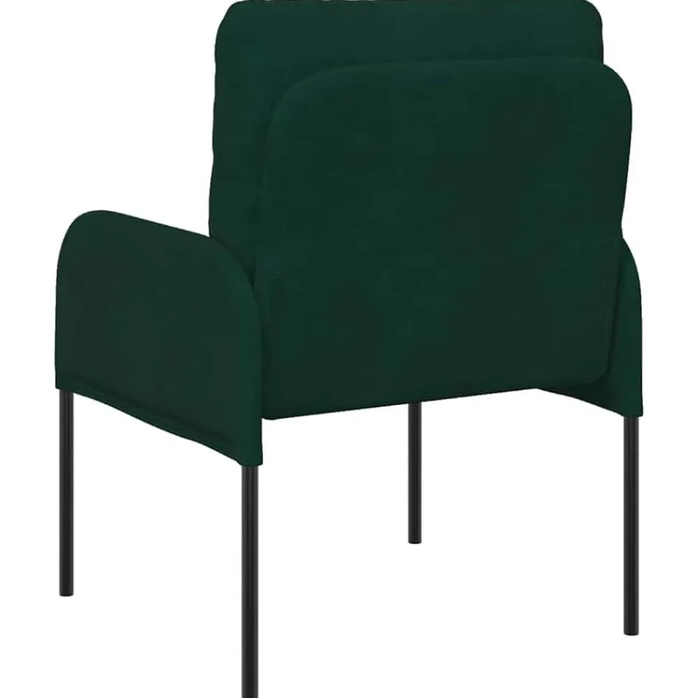 vidaXL Sofás con cojín 55cm Madera contrachapada Verde oscuro Online