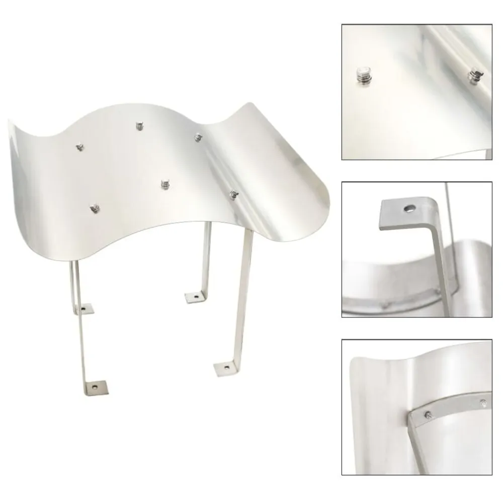 vidaXL Accesorios Para Hornos De Leña Y Chimeneas-Sombrerete de chimenea de acero inoxidable 40 x 40 x 36 cm