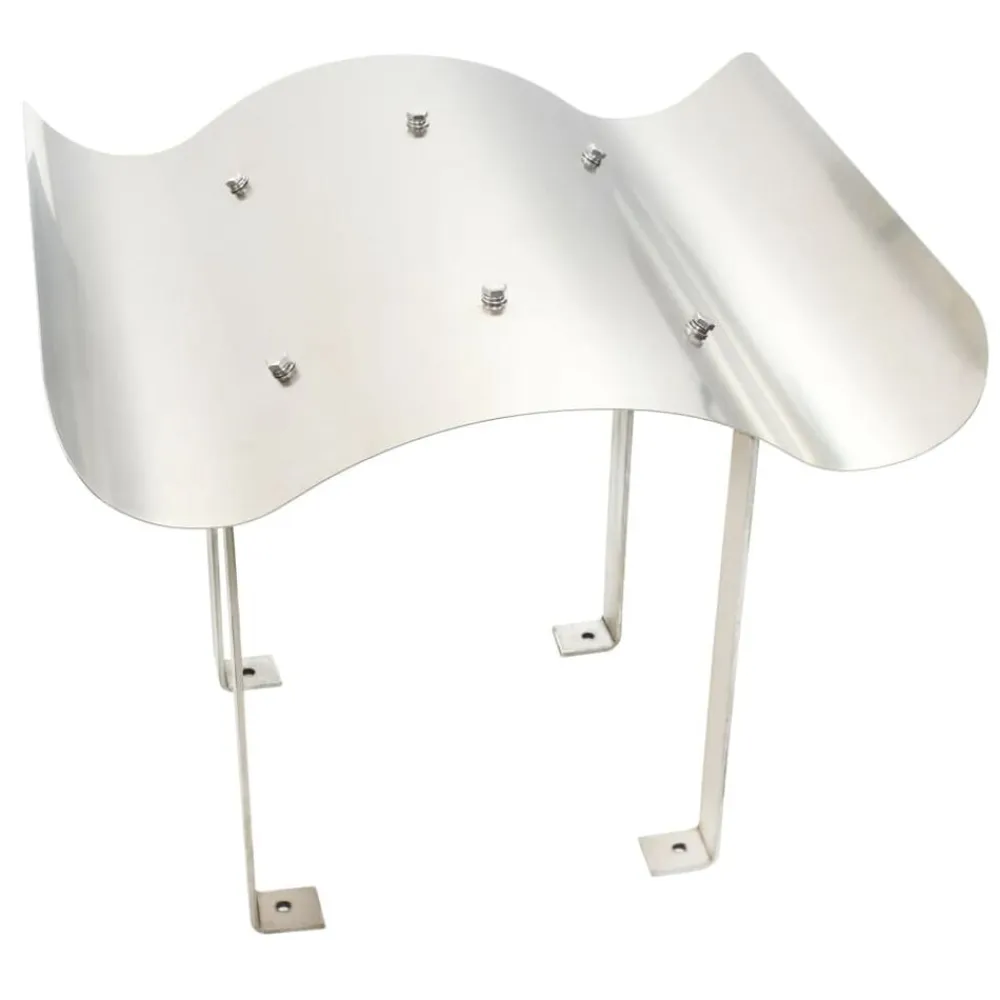 vidaXL Accesorios Para Hornos De Leña Y Chimeneas-Sombrerete de chimenea de acero inoxidable 40 x 40 x 36 cm