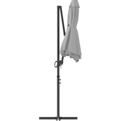 vidaXL Sombrilla 372 x 198 x 243 cm Poliéster y Aluminio Arena Hot