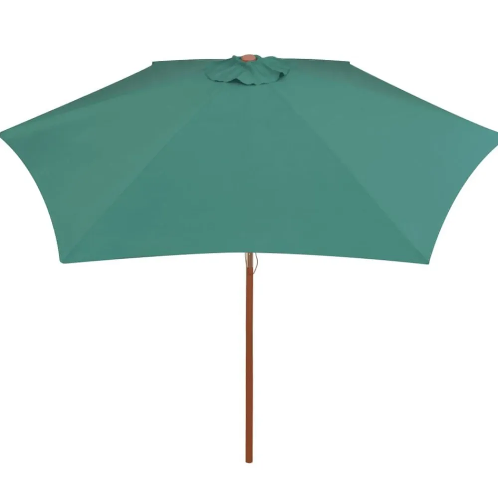 vidaXL Jardín-Sombrilla con palo de madera 270x270 cm