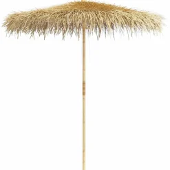 vidaXL Sombrilla de bambú con tejado de hojas de plátano 270 cm Best