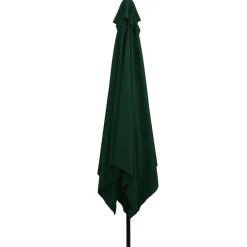 vidaXL Sombrilla de jardín 295 x 295 x 245 cm Poliéster y Acero Verde Clearance