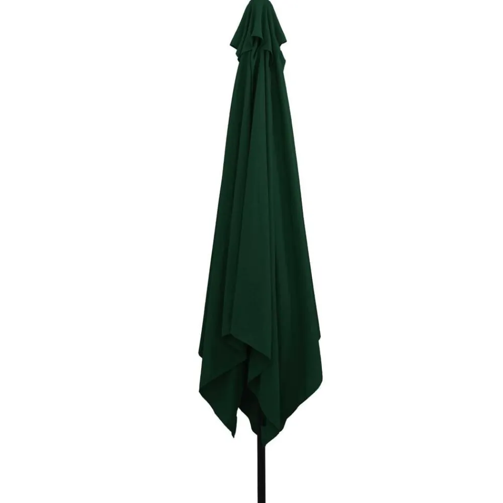 vidaXL Sombrilla de jardín 295 x 295 x 245 cm Poliéster y Acero Verde Clearance