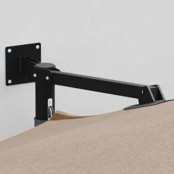 vidaXL Sombrilla de jardín 248 x 248 x 148 cm Poliéster y Acero Taupé New