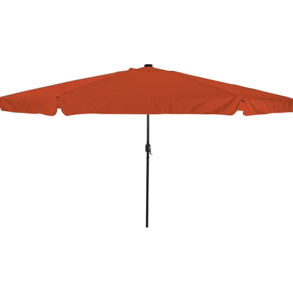 vidaXL Sombrilla de jardín 395 x 395 x 245 cm Poliéster Terracota Hot