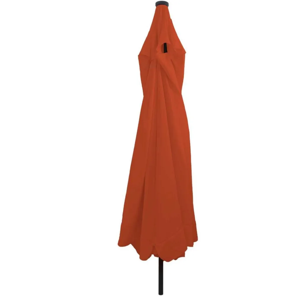 vidaXL Sombrilla de jardín 395 x 395 x 245 cm Poliéster Terracota Hot