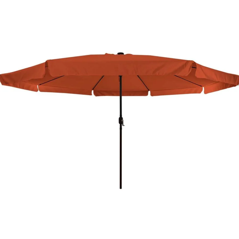 vidaXL Sombrilla de jardín 395 x 395 x 245 cm Poliéster Terracota Hot