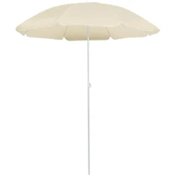 vidaXL Sombrilla de jardín con palo de acero 180 cm Arena Outlet