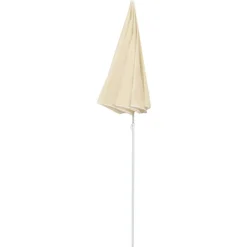 vidaXL Sombrilla de jardín con palo de acero 180 cm Arena Outlet