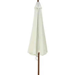 vidaXL Jardín-Sombrilla de jardín con palo de madera 330 cm