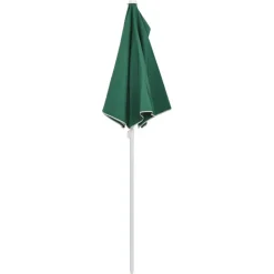 vidaXL Sombrilla de jardín semicircular con palo 180x90 cm Verde Hot