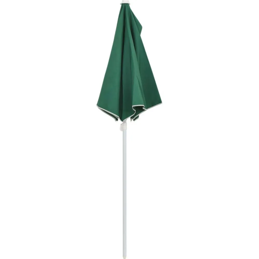 vidaXL Sombrilla de jardín semicircular con palo 180x90 cm Verde Hot