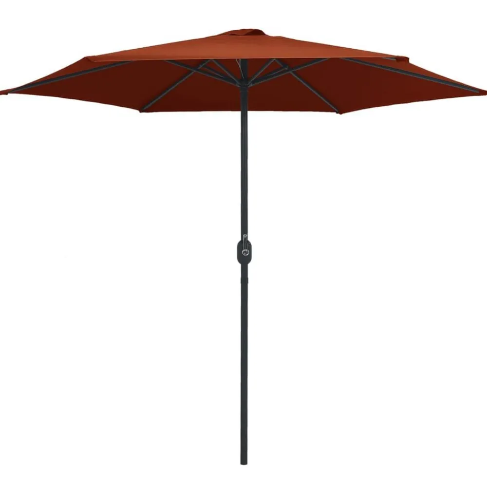 vidaXL Jardín-Sombrilla de jardín con palo de aluminio 270x246 cm