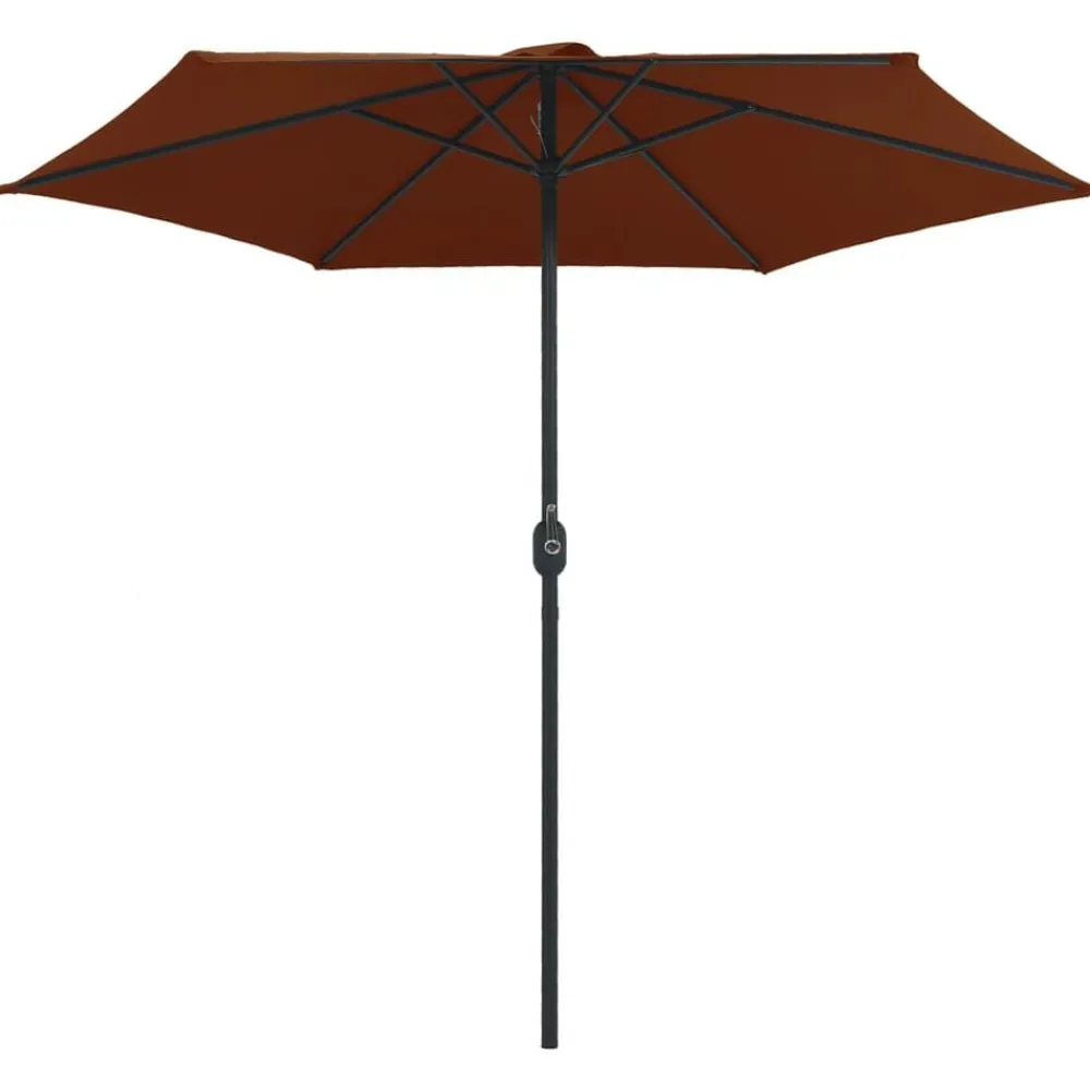 vidaXL Jardín-Sombrilla de jardín con palo de aluminio 270x246 cm