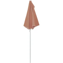 vidaXL Jardín-Sombrilla de jardín semicircular con palo 180x90 cm