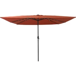vidaXL Sombrilla de jardín 295 x 295 x 245 cm Terracota Hot